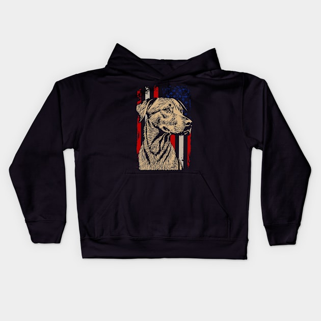 Noble Nuzzles Rhodesian Ridgeback Merch Kids Hoodie by BoazBerendse insect